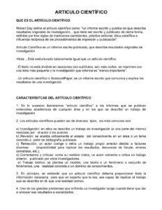 Página con un artículo científico y secciones explicativas, Guía completa: Cómo hacer un informe de investigación paso a paso.